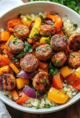 10 Minute Air Fryer Chicken Sausage and Veggies