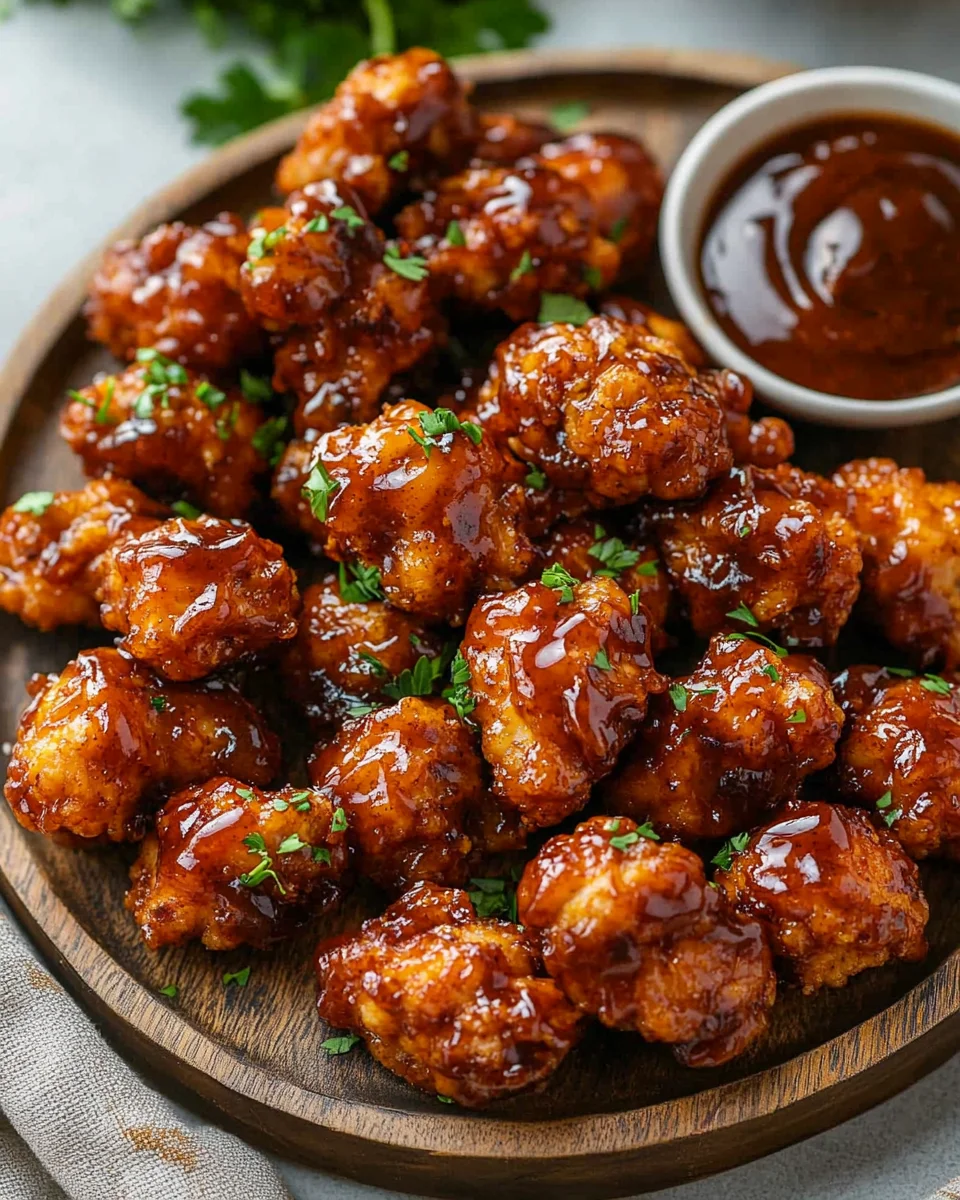 Baked Honey BBQ Chicken Bites