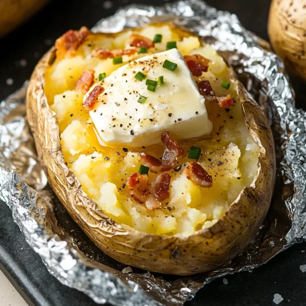 Baked Potato on Blackstone Griddle