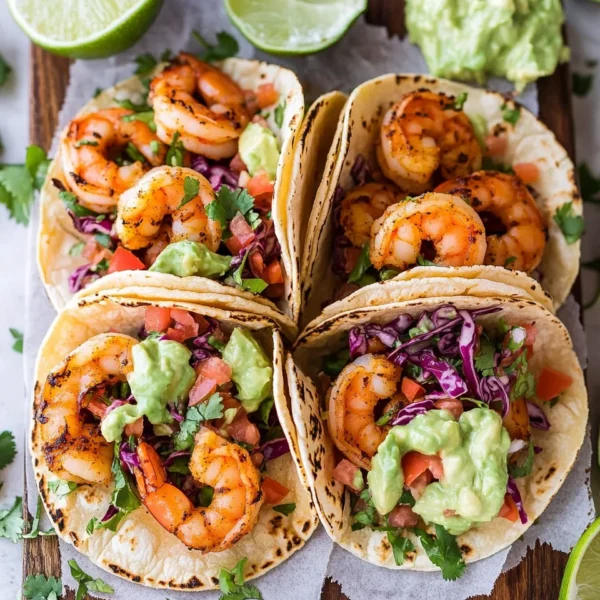 Best Spicy Shrimp Tacos with Cilantro Lime Slaw