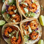 Blackened Shrimp Tacos with Slaw