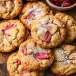 Brown Sugar Rhubarb Cookies