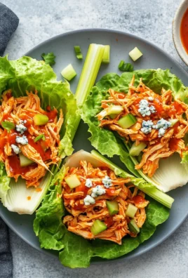 Buffalo Chicken Lettuce Wraps