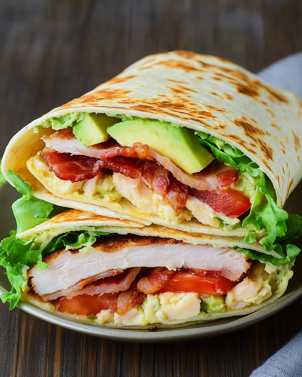 California Turkey Club Wrap