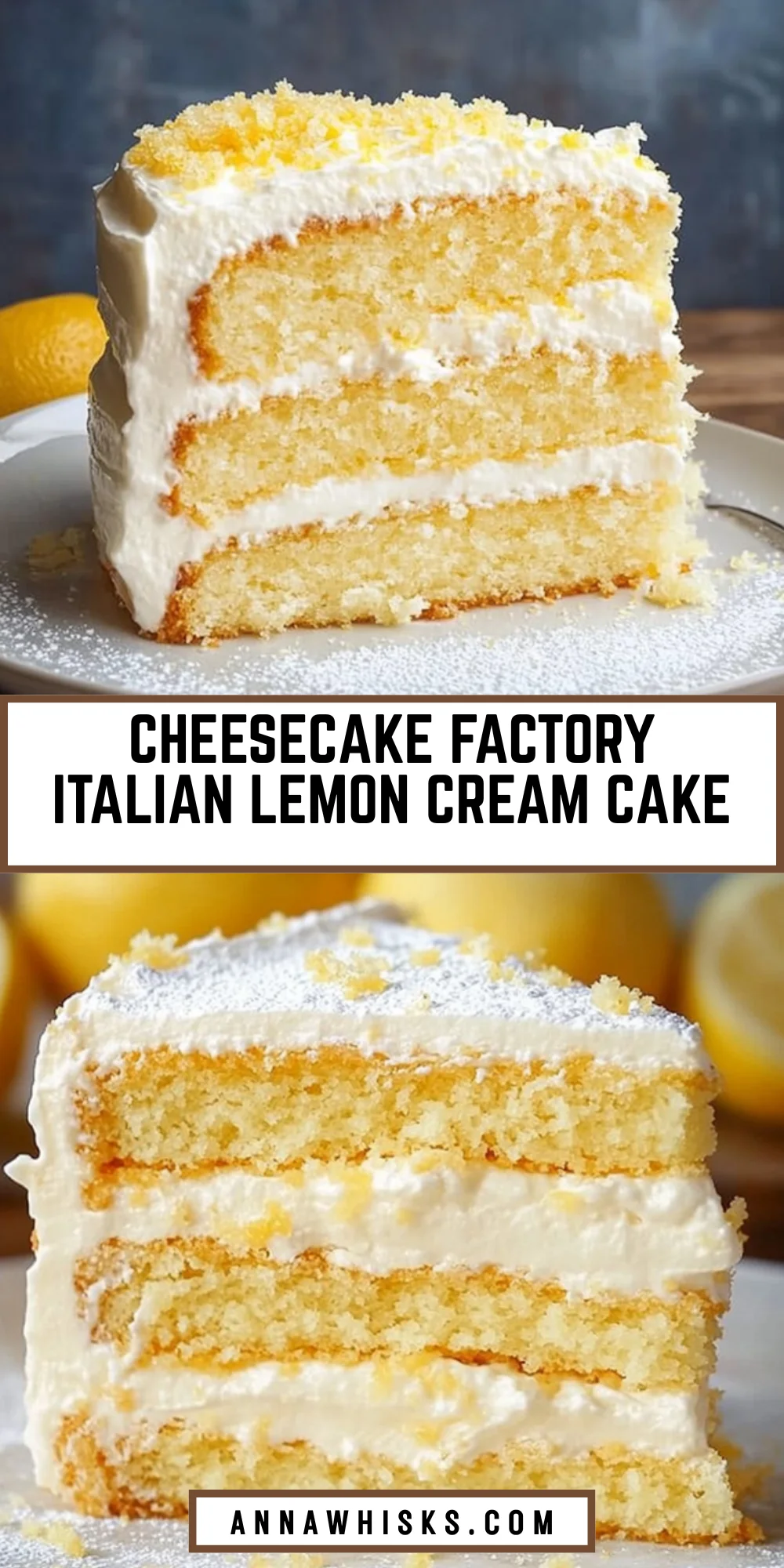 Cheesecake Factory Italian Lemon Cream Cake 19 Pinterest Hidden Image