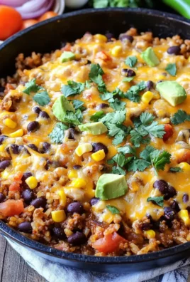 Cheesy Taco Rice Skillet