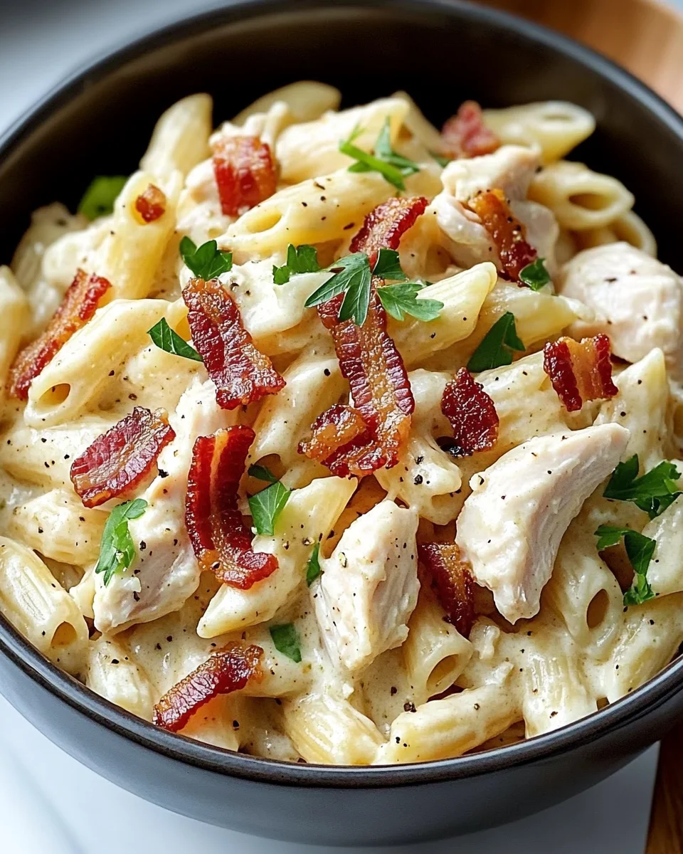 Chicken Bacon Ranch Pasta