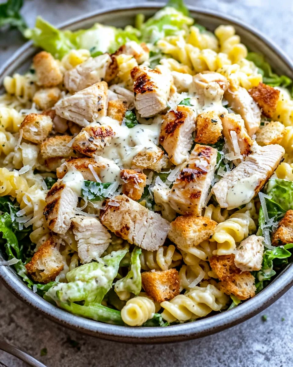 Chicken Caesar Pasta Salad