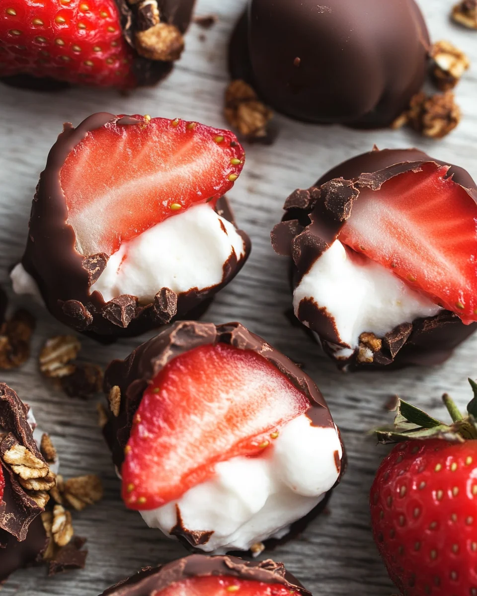 Chocolate Strawberry Yogurt Clusters (Viral Recipe!)
