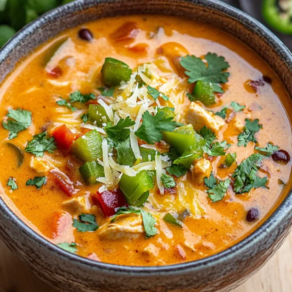 Creamy Chicken Enchilada Soup (Easy One-Pot Recipe)