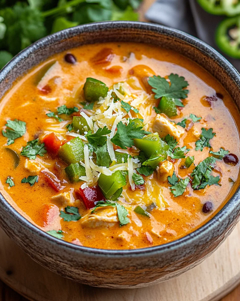 Creamy Chicken Enchilada Soup (Easy One-Pot Recipe)