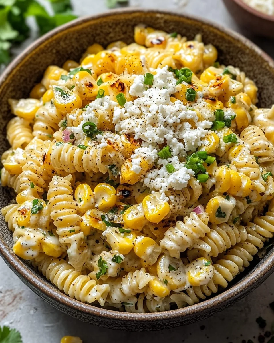 Creamy Street Corn Pasta Salad