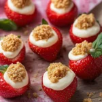 Deviled Strawberries (Made with a Cheesecake Filling)