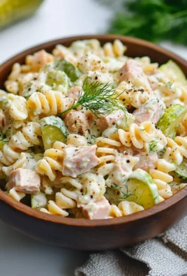 Dill Pickle Tuna Pasta Salad