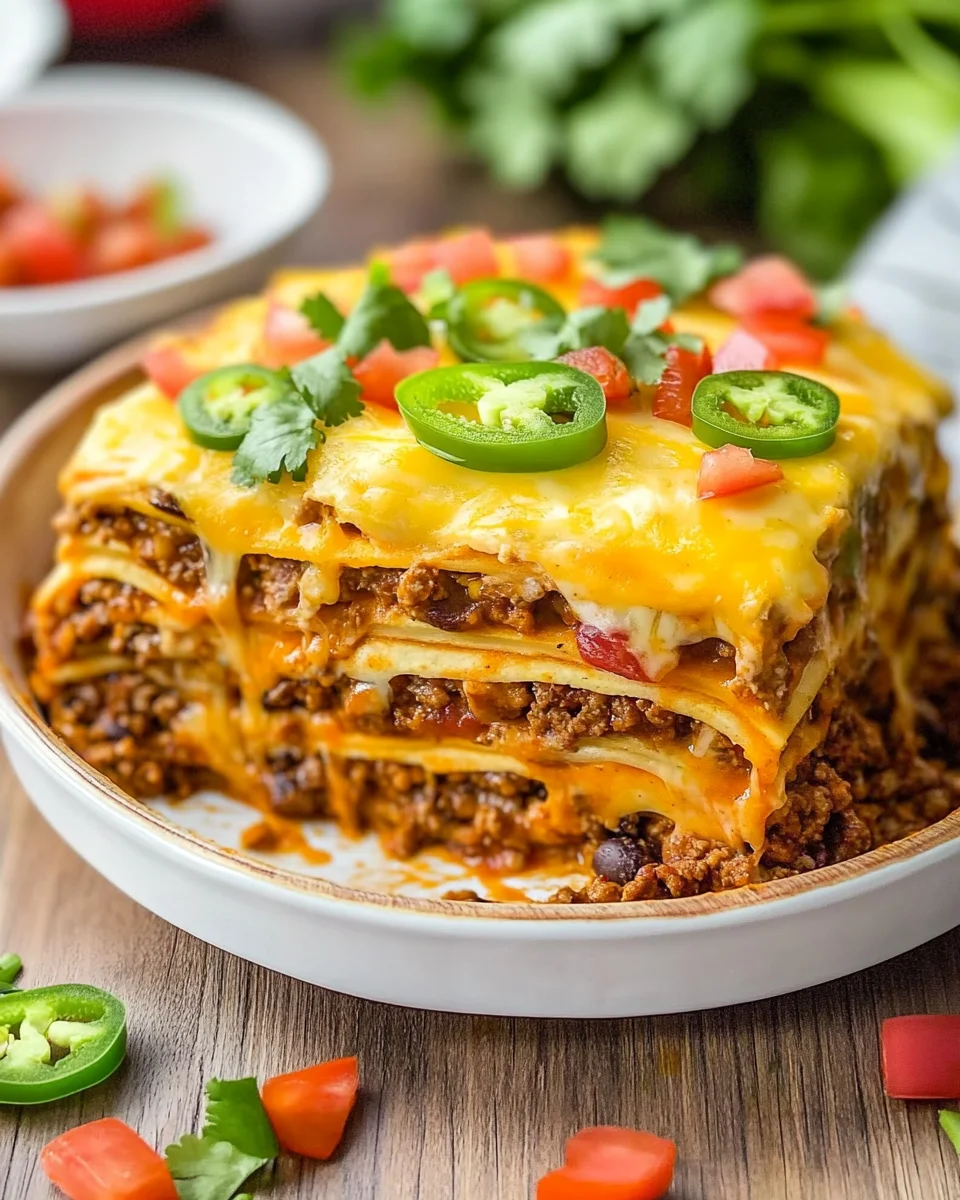 Easy Layered Taco Bake