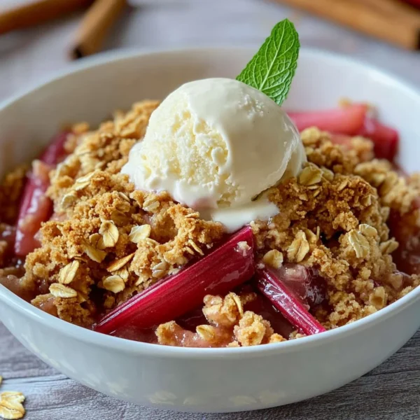 Easy Rhubarb Crisp
