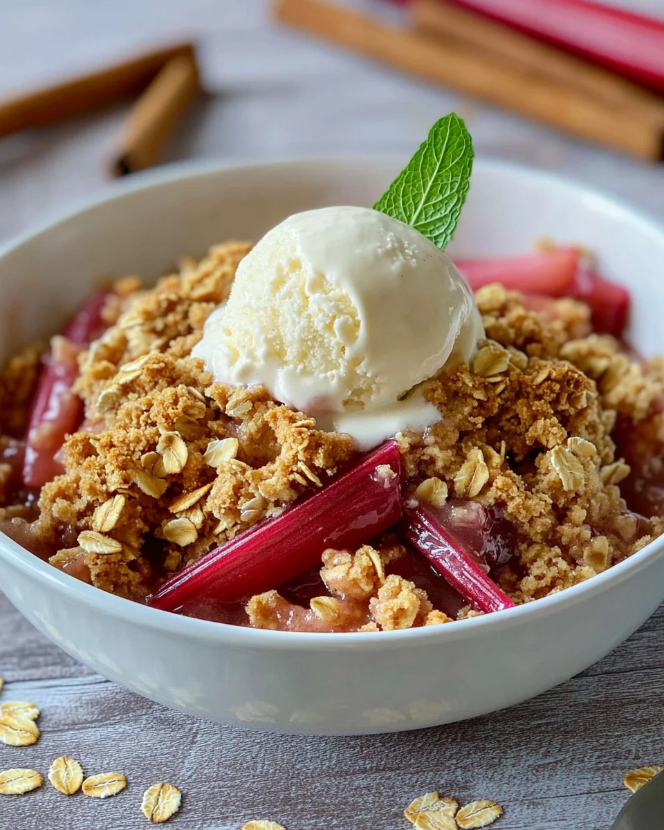 Easy Rhubarb Crisp
