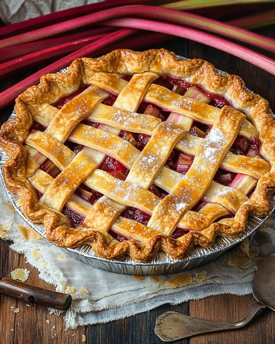 Fresh Rhubarb Pie