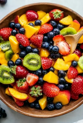 Fruit Salad with Honey Lime Dressing