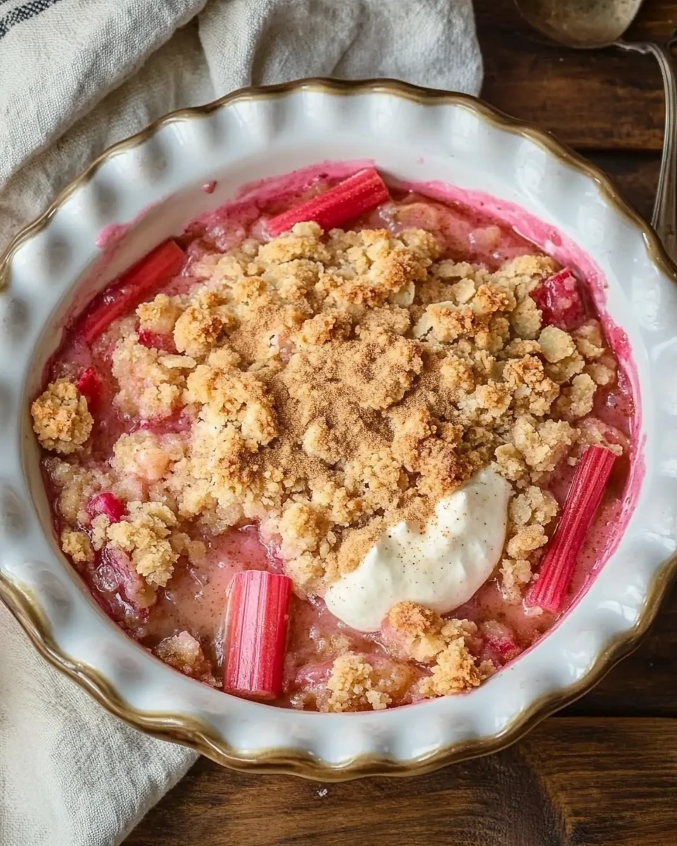 Grandma&rsquo;s Rhubarb Crisp Recipe