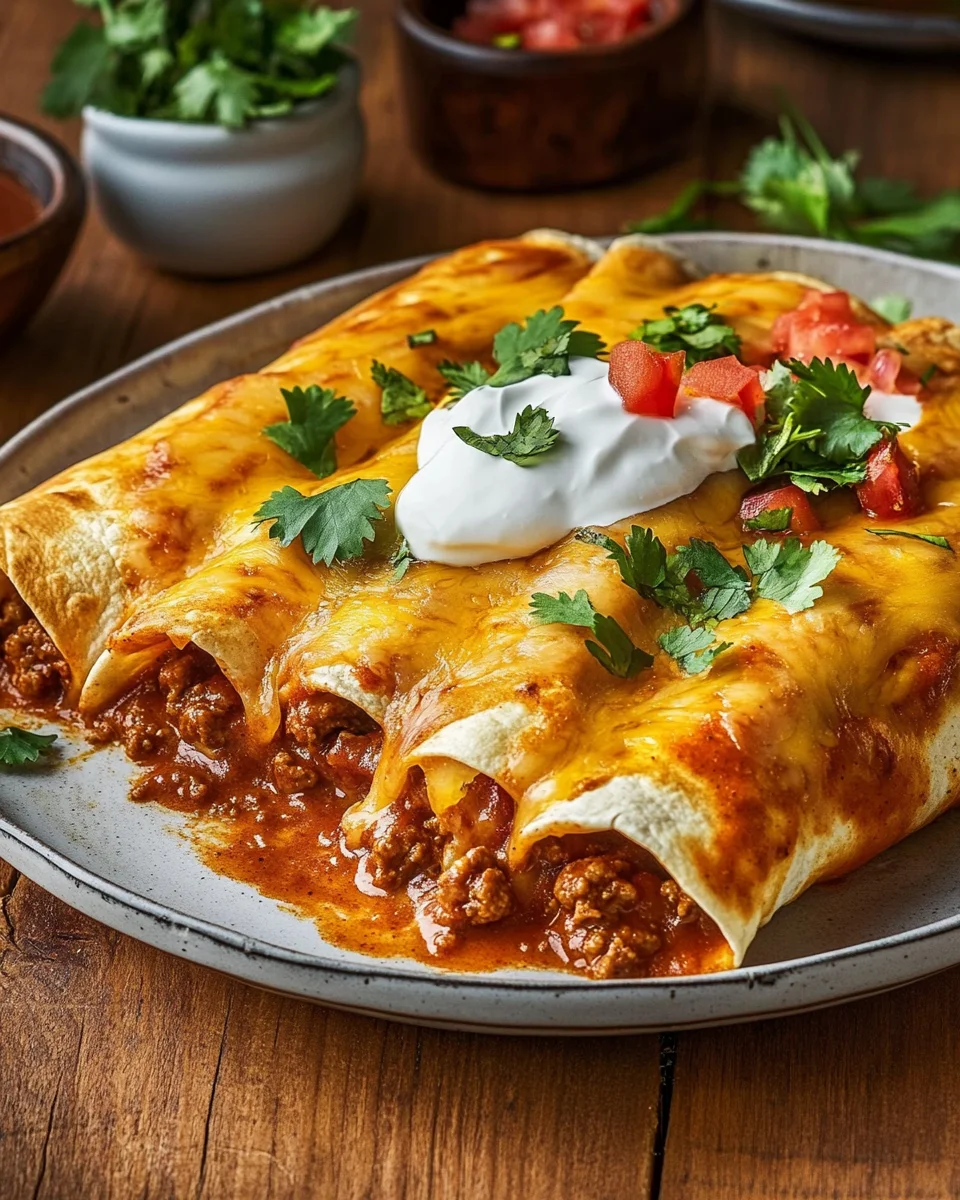 Ground Beef Enchiladas