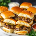 Hawaiian Roll Cheeseburger Sliders