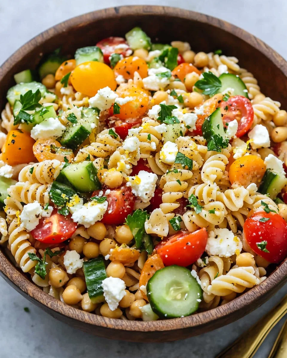 Healthy Greek Pasta Salad