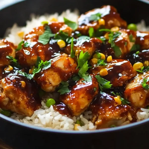 Honey BBQ Chicken Rice