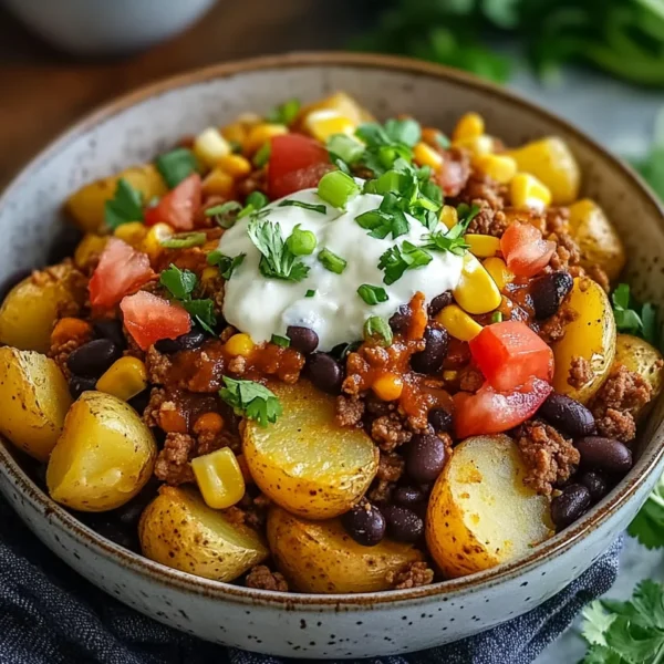 Loaded Potato Taco Bowl