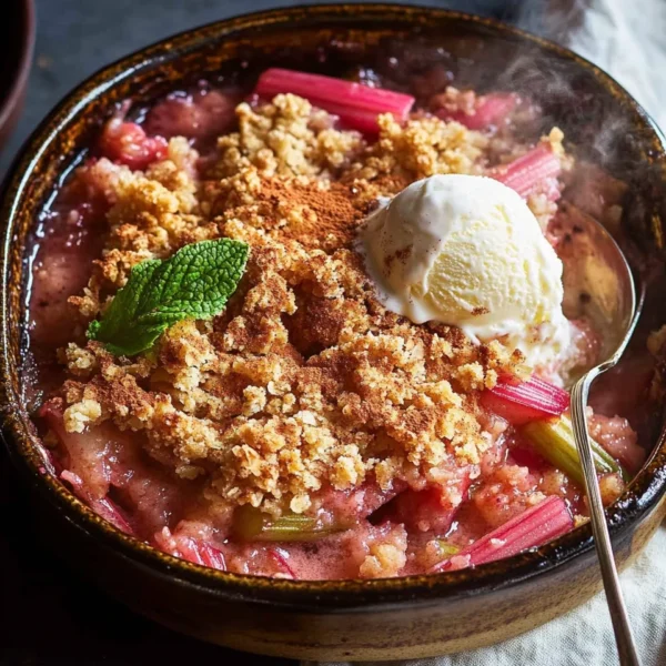 Old-Fashioned Rhubarb Crumble