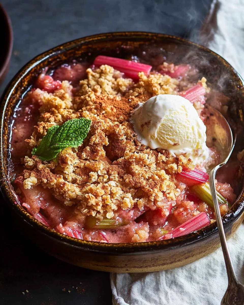 Old-Fashioned Rhubarb Crumble