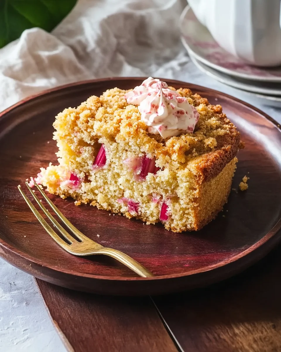 oma s rhubarb cake 1