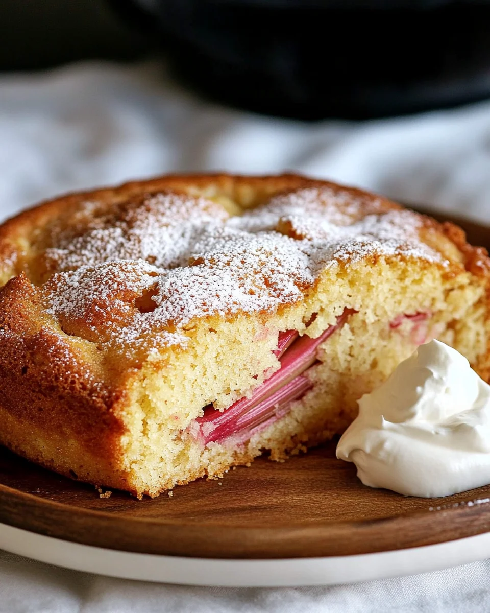 Rhubarb Cake with Cake Mix Made Easy 18 Rhubarb