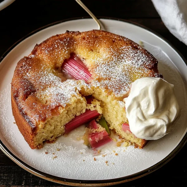 Rhubarb Cake with Cake Mix Made Easy