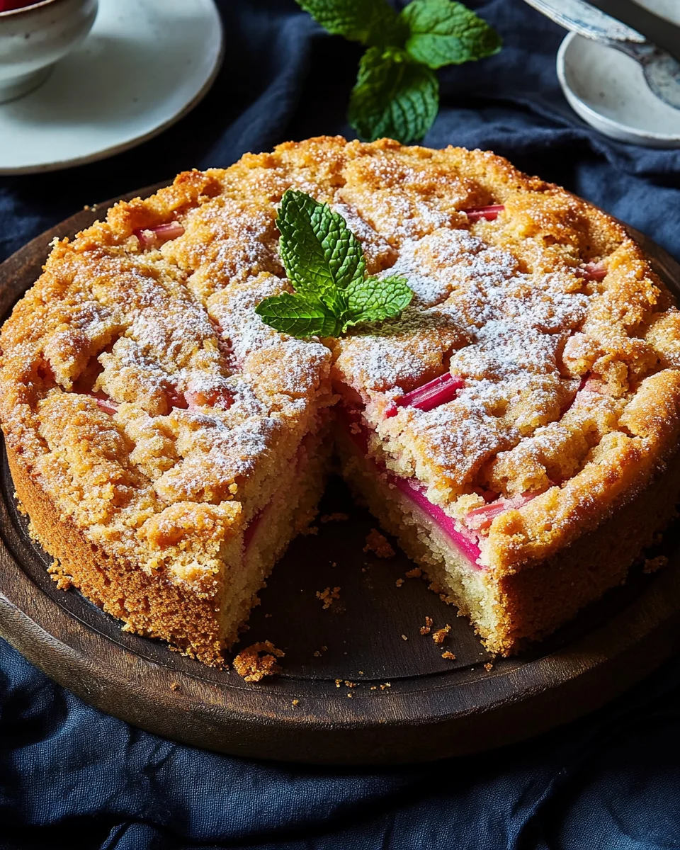 Rhubarb Coffee Cake Recipe