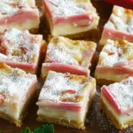 Rhubarb Custard Bars