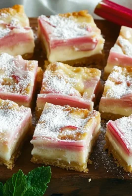 Rhubarb Custard Bars