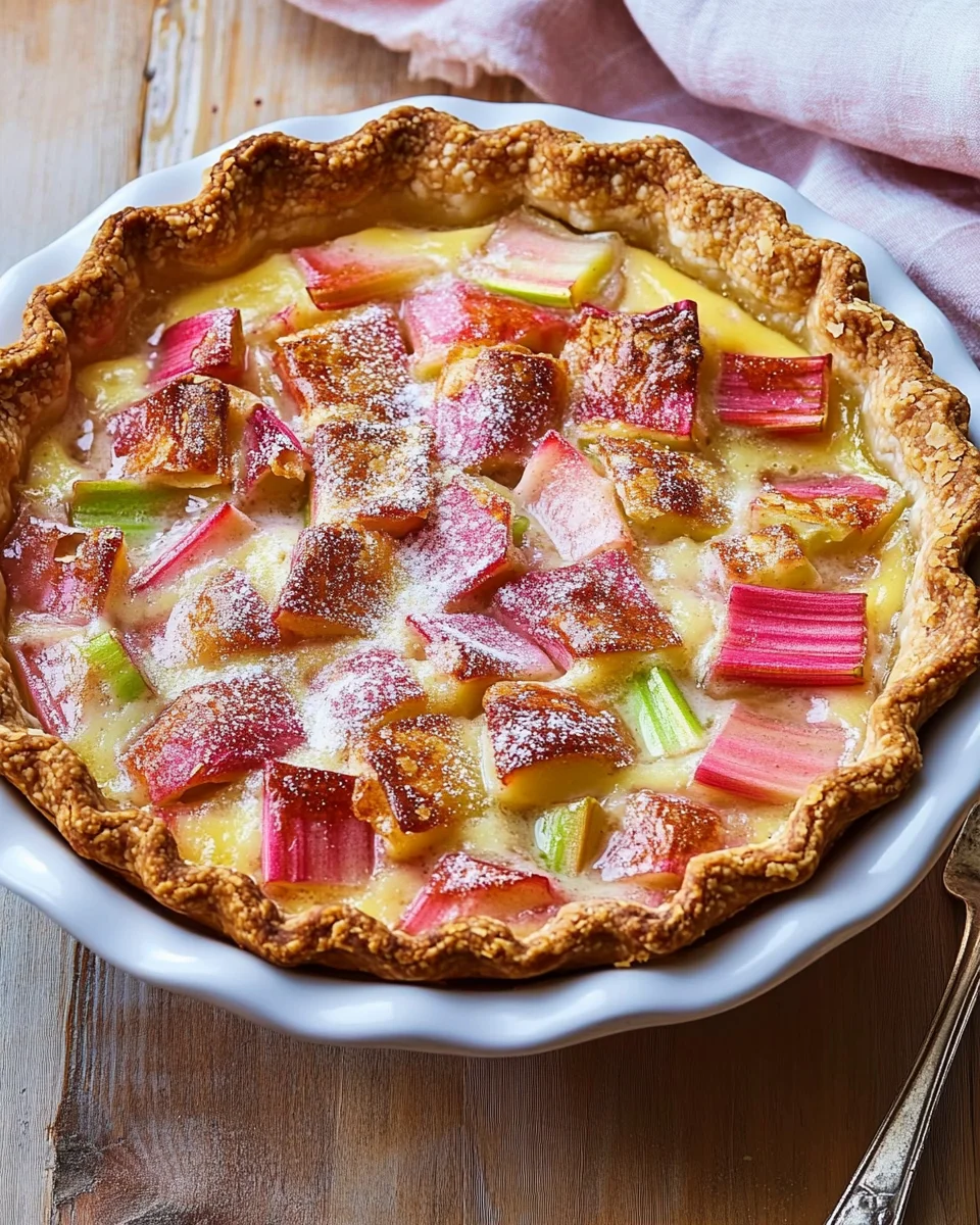 Rhubarb Custard Pie