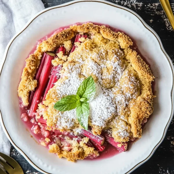 Rhubarb Dump Cake