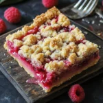 Rhubarb Shortbread Streusel Bars