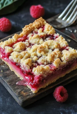 Rhubarb Shortbread Streusel Bars