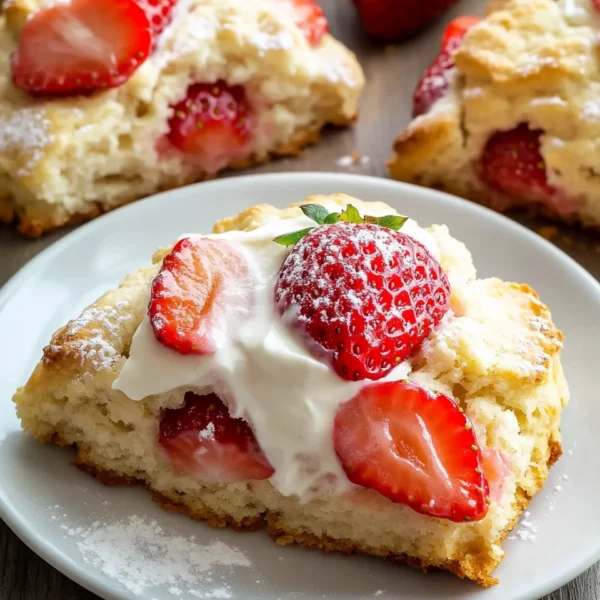 Strawberries and Cream Scones