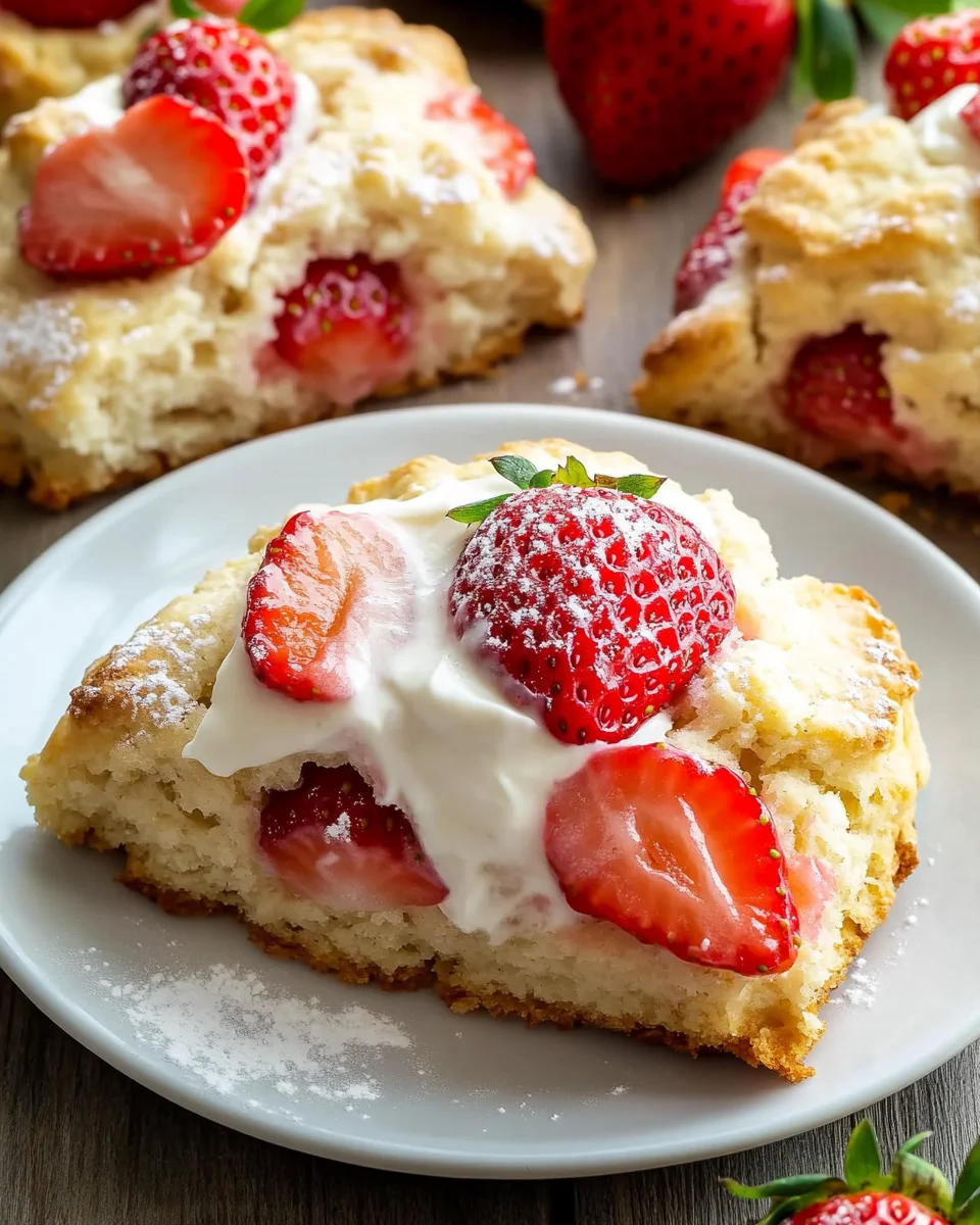 Strawberries and Cream Scones