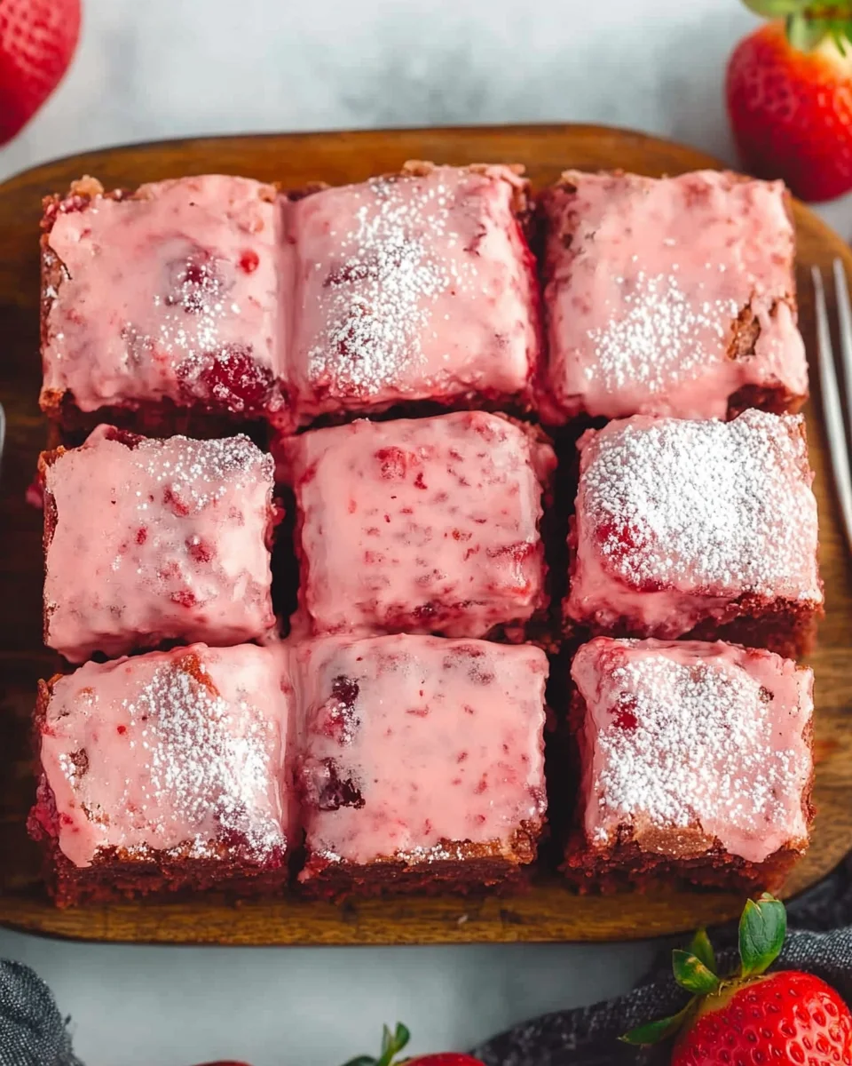 Strawberry Brownies