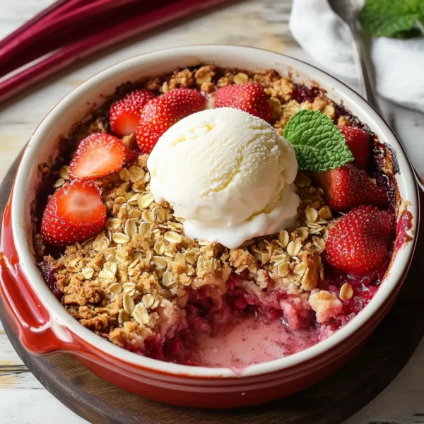 Strawberry Rhubarb Crisp