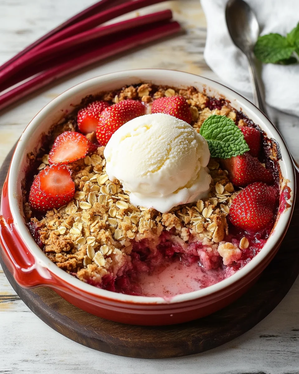 Strawberry Rhubarb Crisp