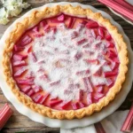 Sweet Rhubarb Custard Tart