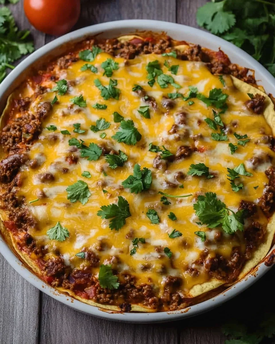 Taco Casserole With Tortillas