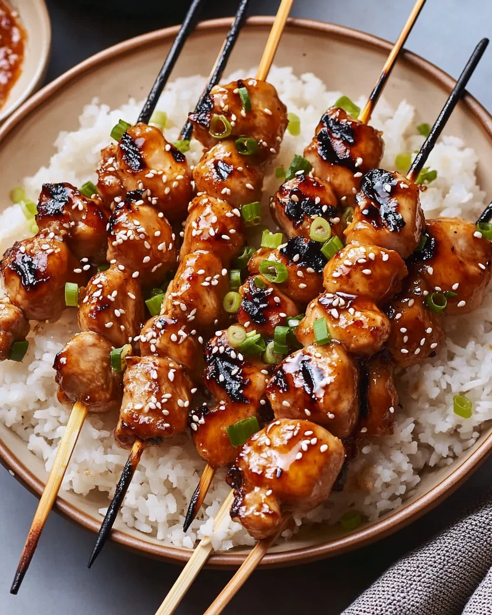 Teriyaki Chicken Skewers