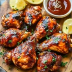 Two Ingredient Crispy Oven Baked BBQ Chicken